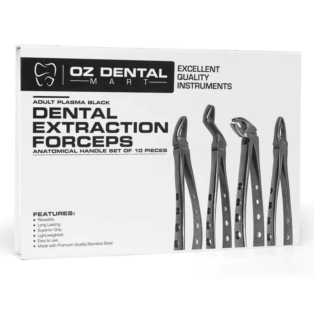 Extraction Forceps set - Plasma Black - Adult - (Set of 10)