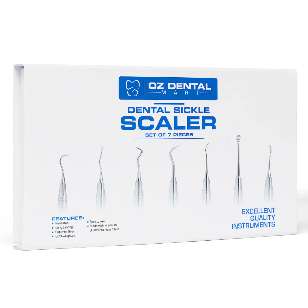 Dental Sickle Scaler Set - 7 Pieces - Standard
