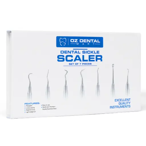 Dental Sickle Scaler Set - 7 Pieces - Standard